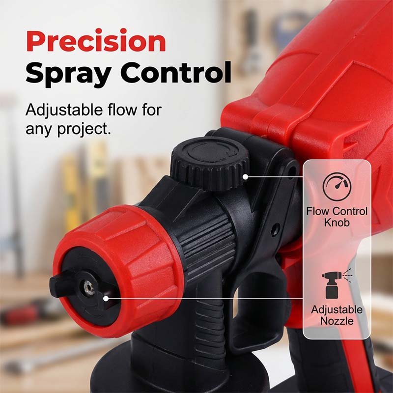 Cordless Paint Sprayer with 2 Batteries for Painting and Gardening