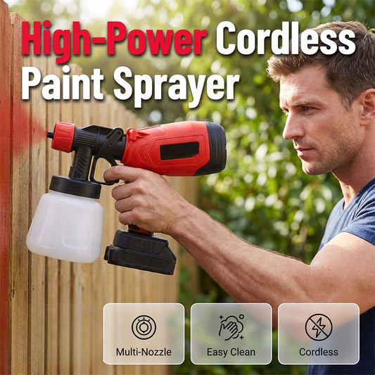 Cordless Paint Sprayer with 2 Batteries for Painting and Gardening