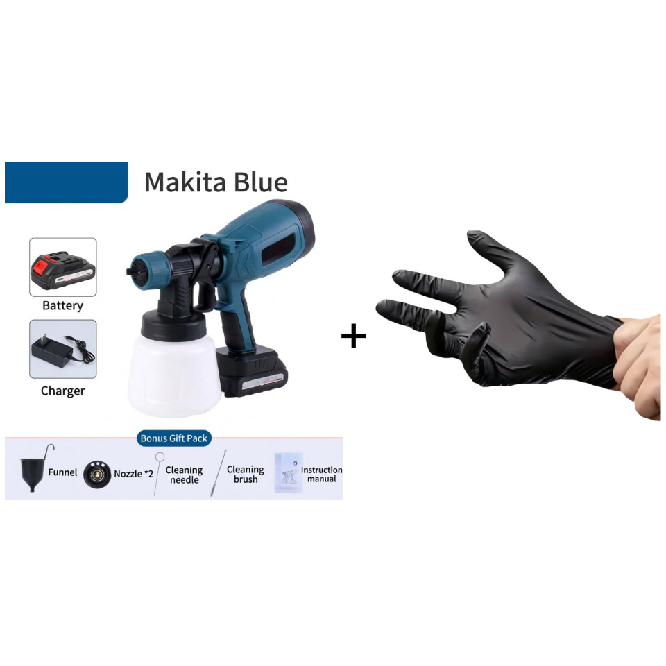 Cordless Paint Sprayer with 2 Batteries for Painting and Gardening