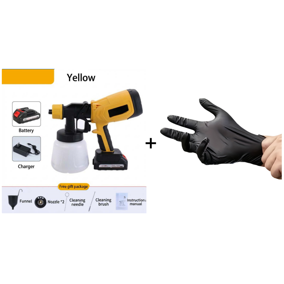 Cordless Paint Sprayer with 2 Batteries for Painting and Gardening