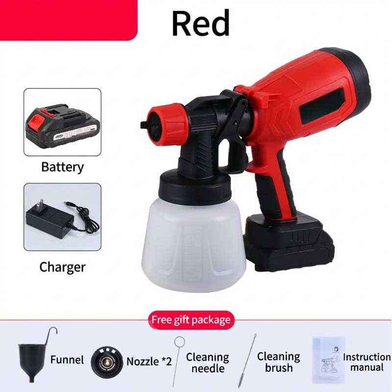 Cordless Paint Sprayer with 2 Batteries for Painting and Gardening