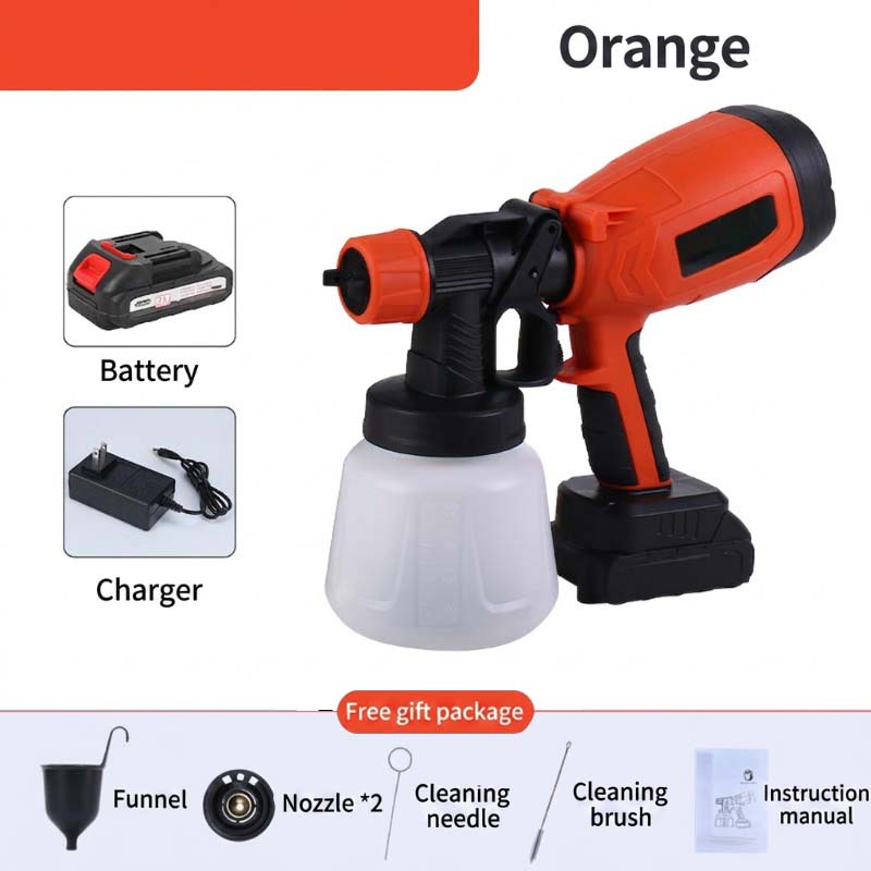 Cordless Paint Sprayer with 2 Batteries for Painting and Gardening
