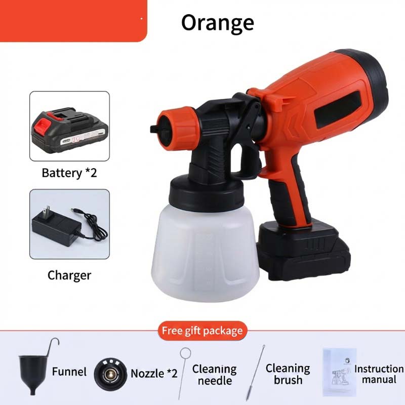 Cordless Paint Sprayer with 2 Batteries for Painting and Gardening