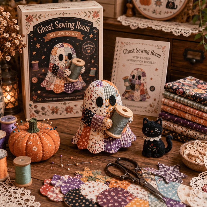 Little Ghost Cozy Halloween DIY Patchwork Craft Kit