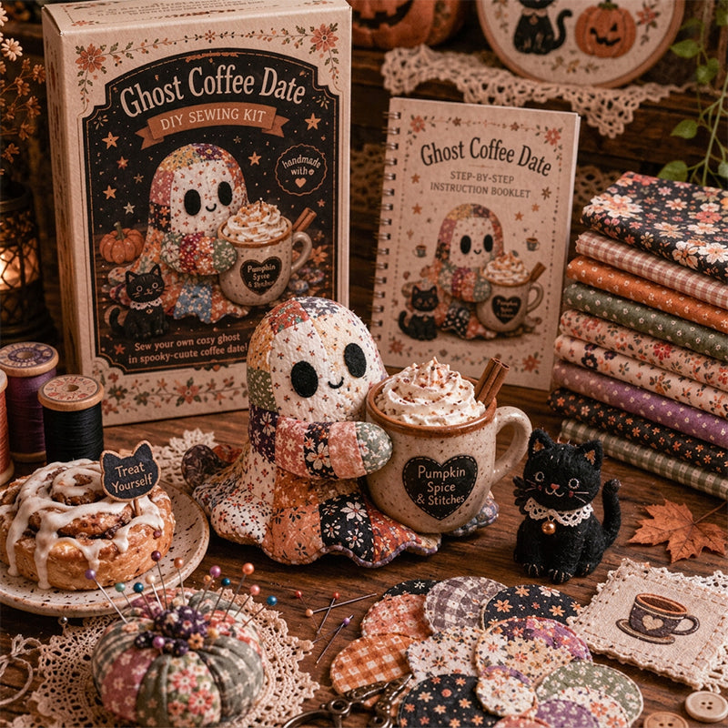 Little Ghost Cozy Halloween DIY Patchwork Craft Kit