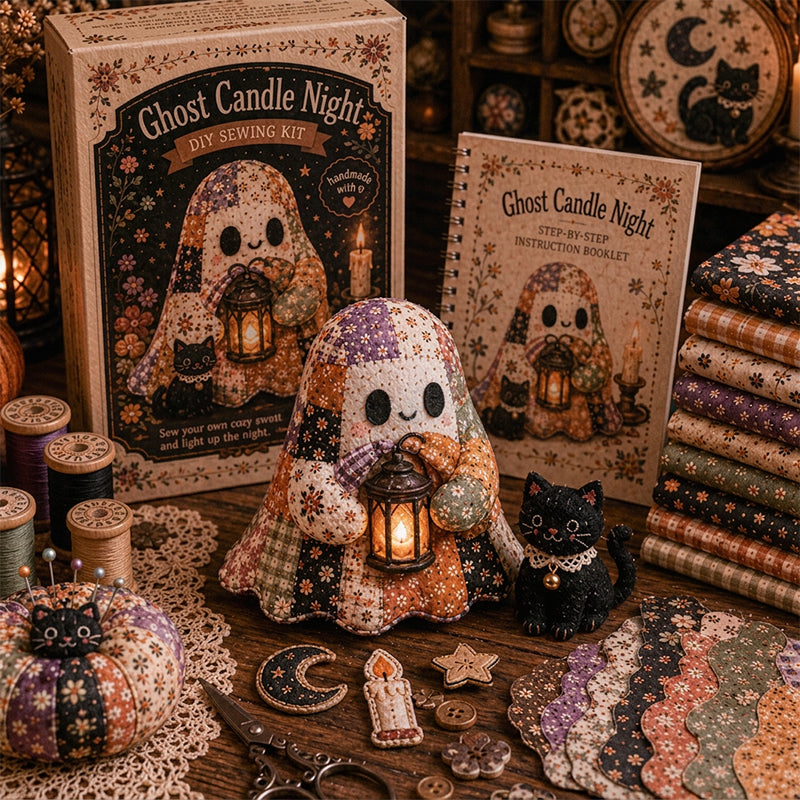 Little Ghost Cozy Halloween DIY Patchwork Craft Kit