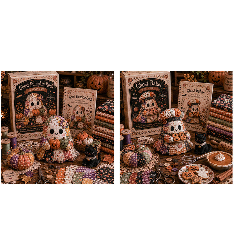 Little Ghost Cozy Halloween DIY Patchwork Craft Kit