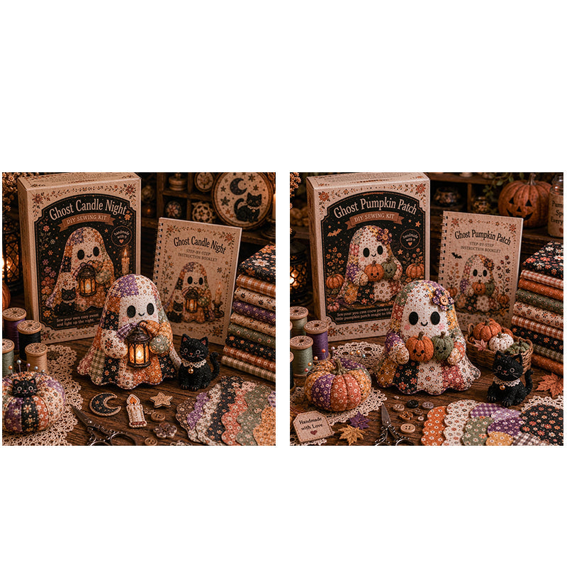 Little Ghost Cozy Halloween DIY Patchwork Craft Kit