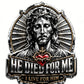 Faith Car Emblem 3D Jesus Christ Badge