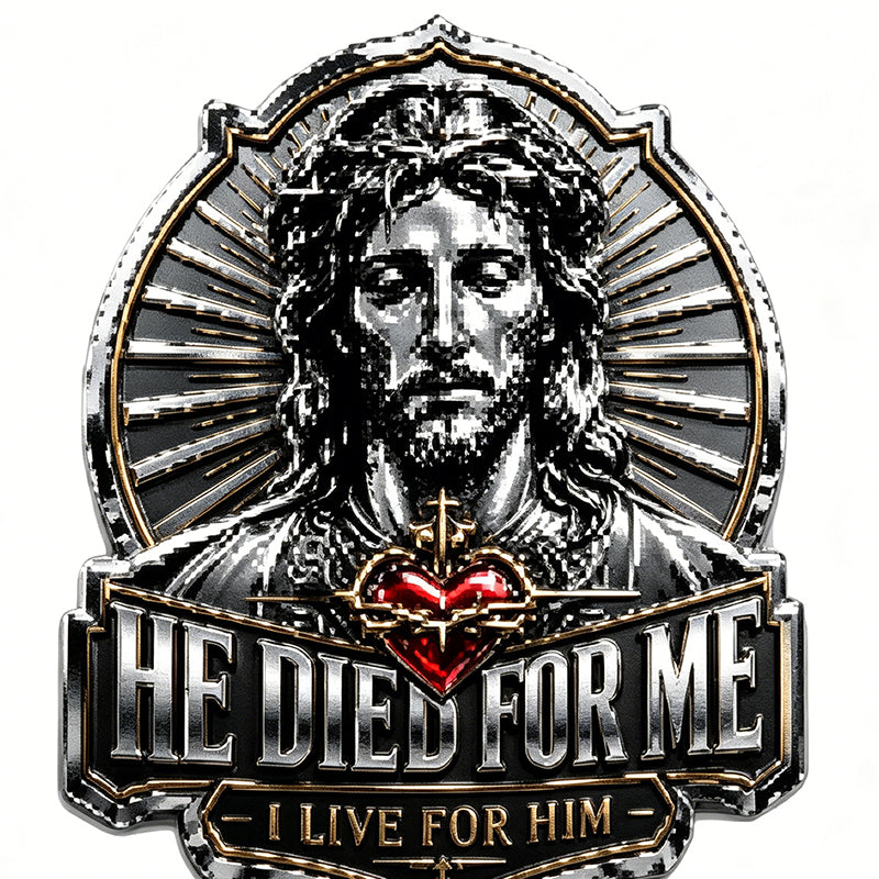 Faith Car Emblem 3D Jesus Christ Badge