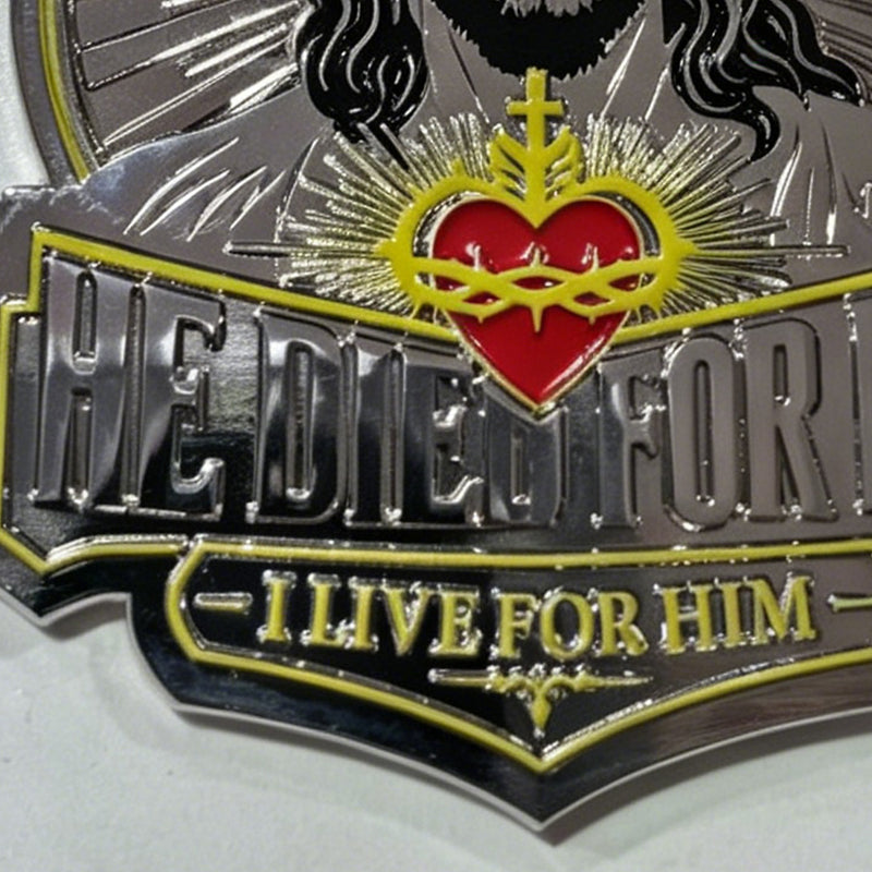Faith Car Emblem 3D Jesus Christ Badge