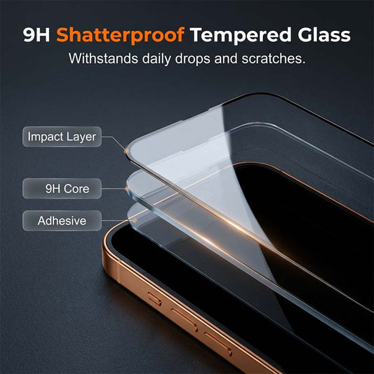 Auto-Align Tempered Glass Screen Protector with Dust Extraction