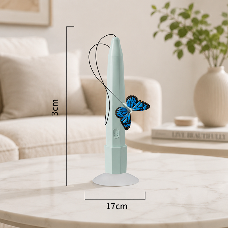 Electric Cat Teaser with Rotating Butterfly & Suction Cup