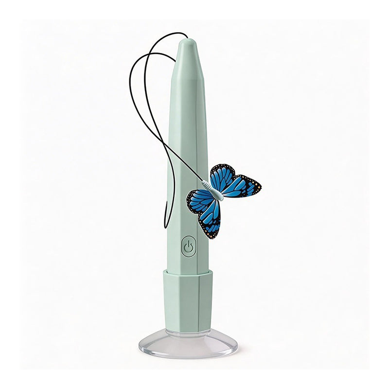 Electric Cat Teaser with Rotating Butterfly & Suction Cup