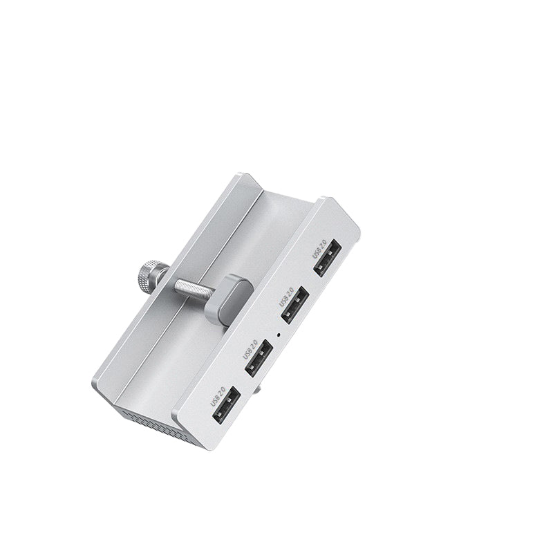 Clamp-On USB 3.0 Hub Aluminum Alloy 4-Port Docking Station