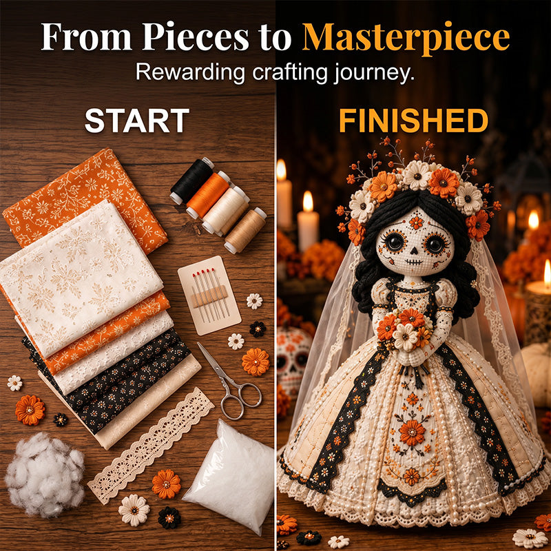 Skeleton Bride Craft Kit DIY Halloween Decoration Set