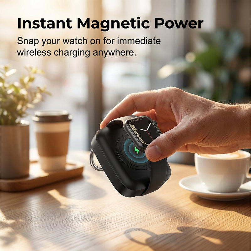 Smartwatch Power Bank Wireless Charger 1200mAh