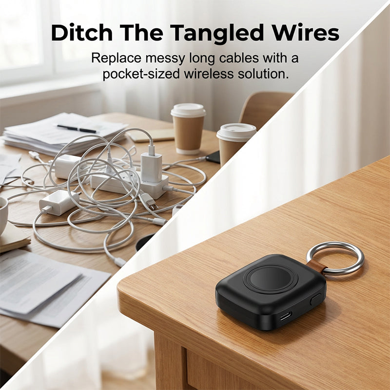 Smartwatch Power Bank Wireless Charger 1200mAh