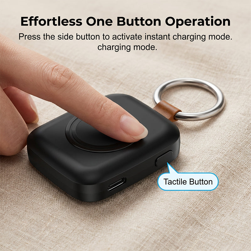 Smartwatch Power Bank Wireless Charger 1200mAh