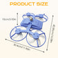 3-Speed Foldable Fan with LED Light Remote Control