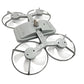 3-Speed Foldable Fan with LED Light Remote Control