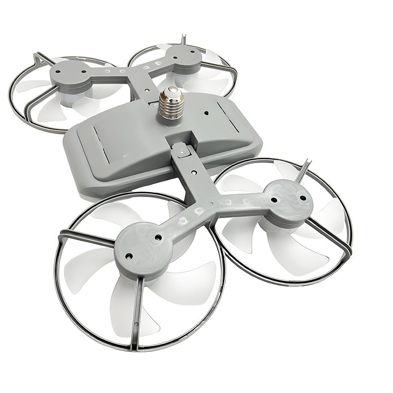 3-Speed Foldable Fan with LED Light Remote Control
