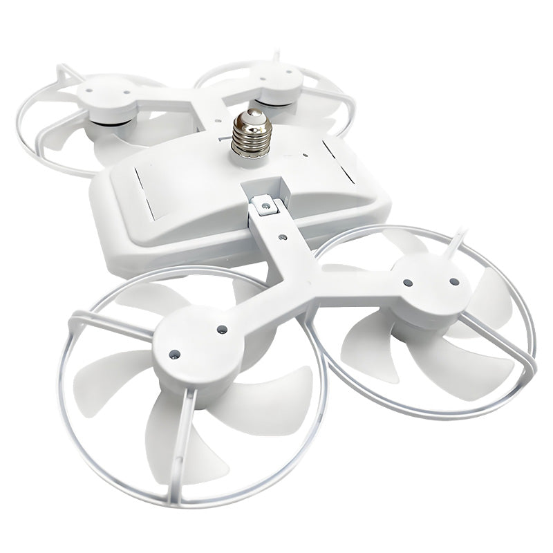 3-Speed Foldable Fan with LED Light Remote Control