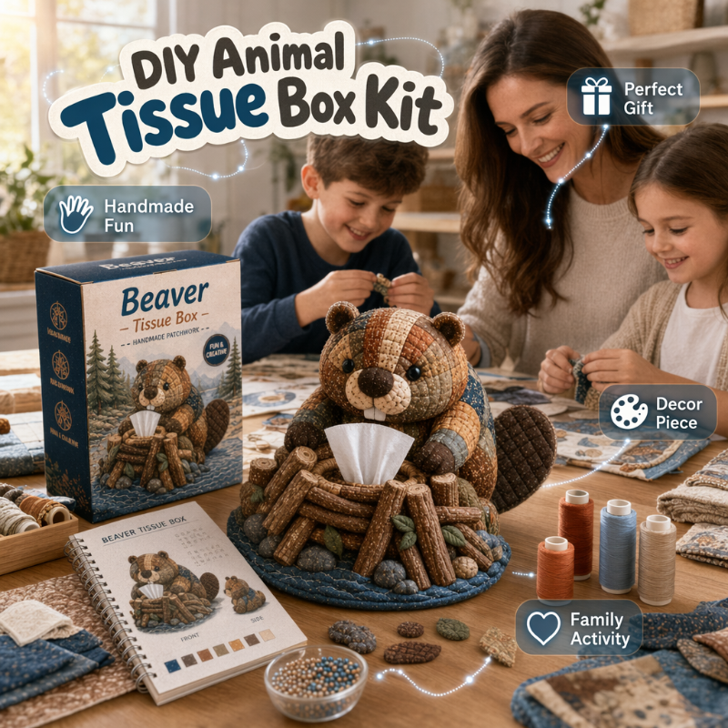 DIY Animal Tissue Holder Kit Koala Otter Wombat Beaver Kangaroo