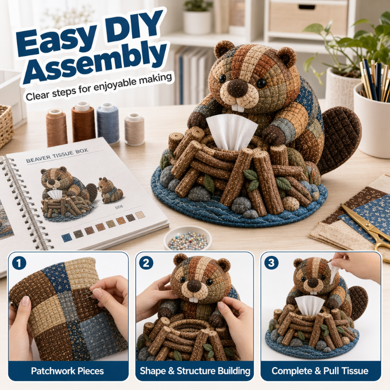 DIY Animal Tissue Holder Kit Koala Otter Wombat Beaver Kangaroo