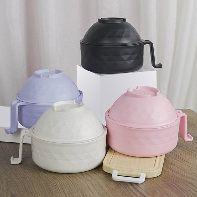 Multifunctional Ramen Bowl Set with Water Filter and Utensils