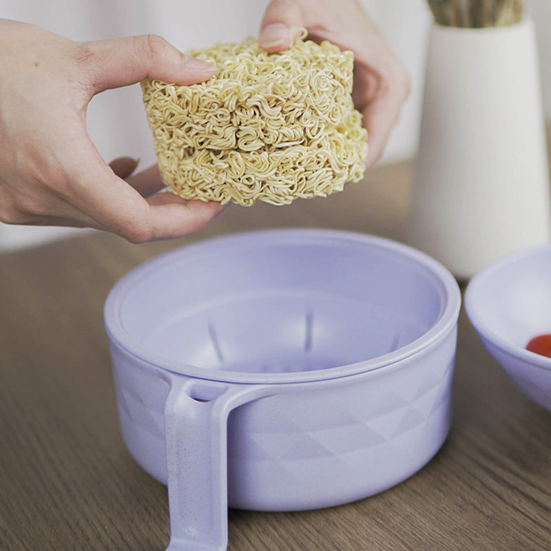 Multifunctional Ramen Bowl Set with Water Filter and Utensils