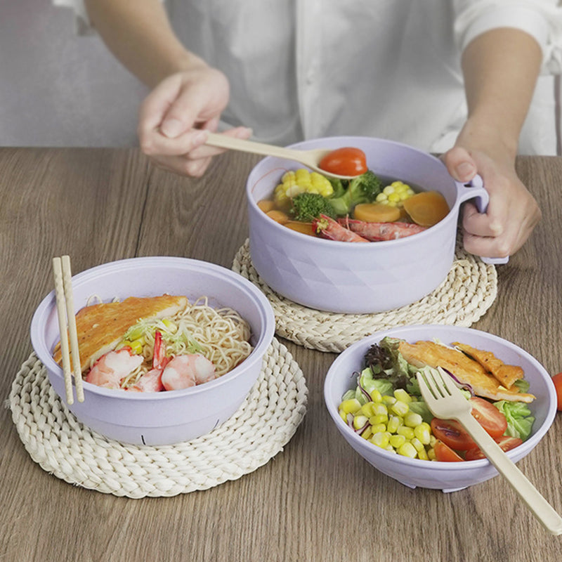 Multifunctional Ramen Bowl Set with Water Filter and Utensils