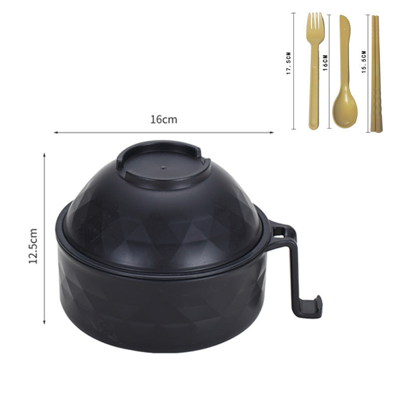Multifunctional Ramen Bowl Set with Water Filter and Utensils