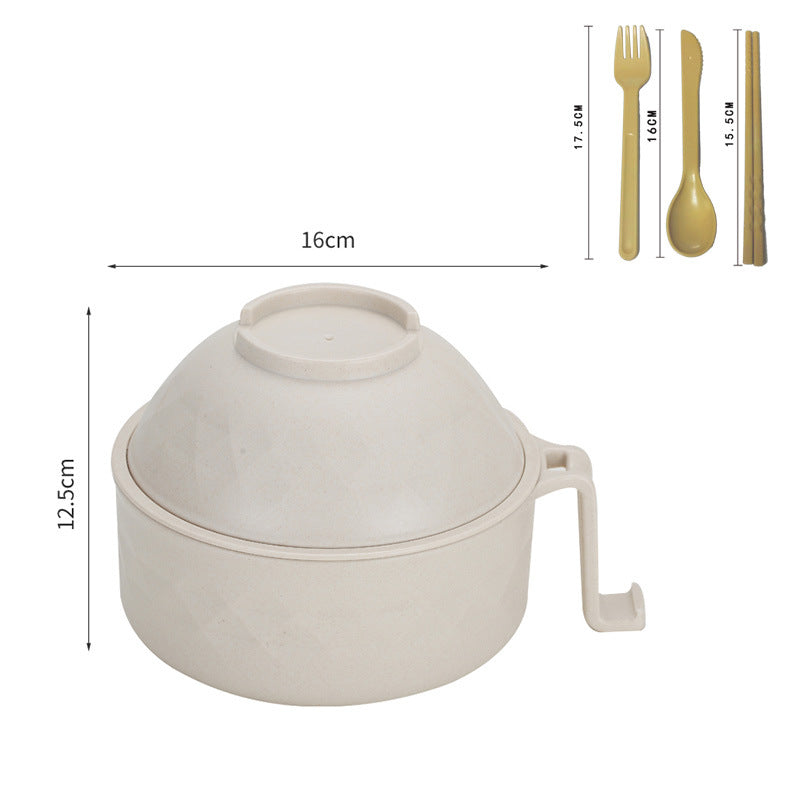 Multifunctional Ramen Bowl Set with Water Filter and Utensils