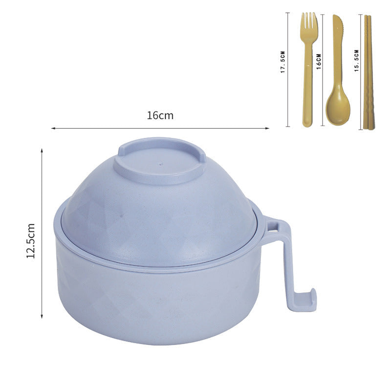 Multifunctional Ramen Bowl Set with Water Filter and Utensils