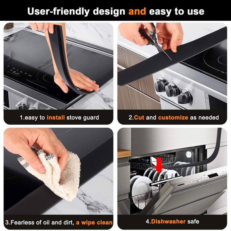 Kitchen Counter Stove Gap Filler Silicone Cover 53 cm
