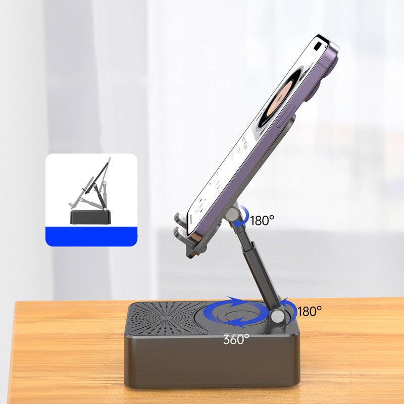 3-in-1 Wireless Bluetooth Speaker Charging Station Phone Stand