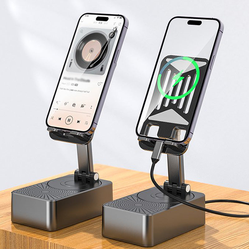 3-in-1 Wireless Bluetooth Speaker Charging Station Phone Stand