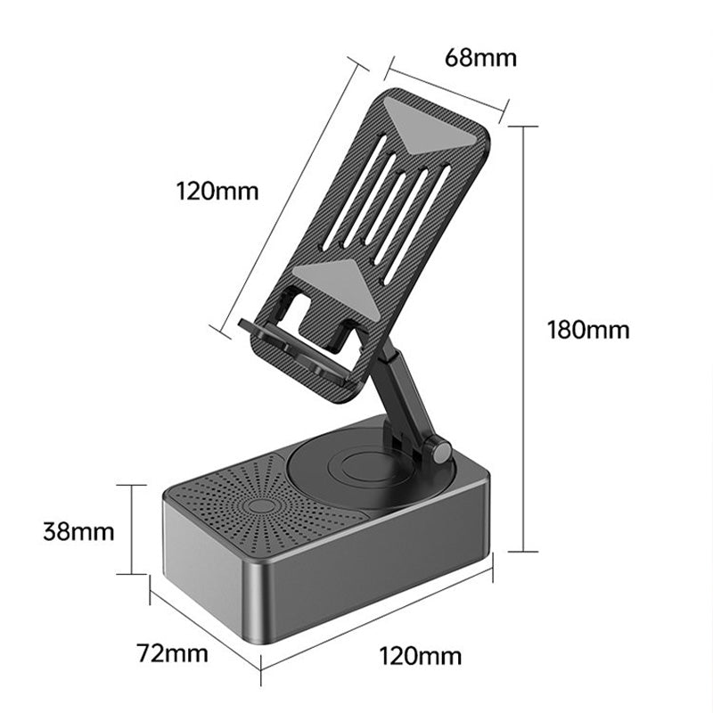 3-in-1 Wireless Bluetooth Speaker Charging Station Phone Stand