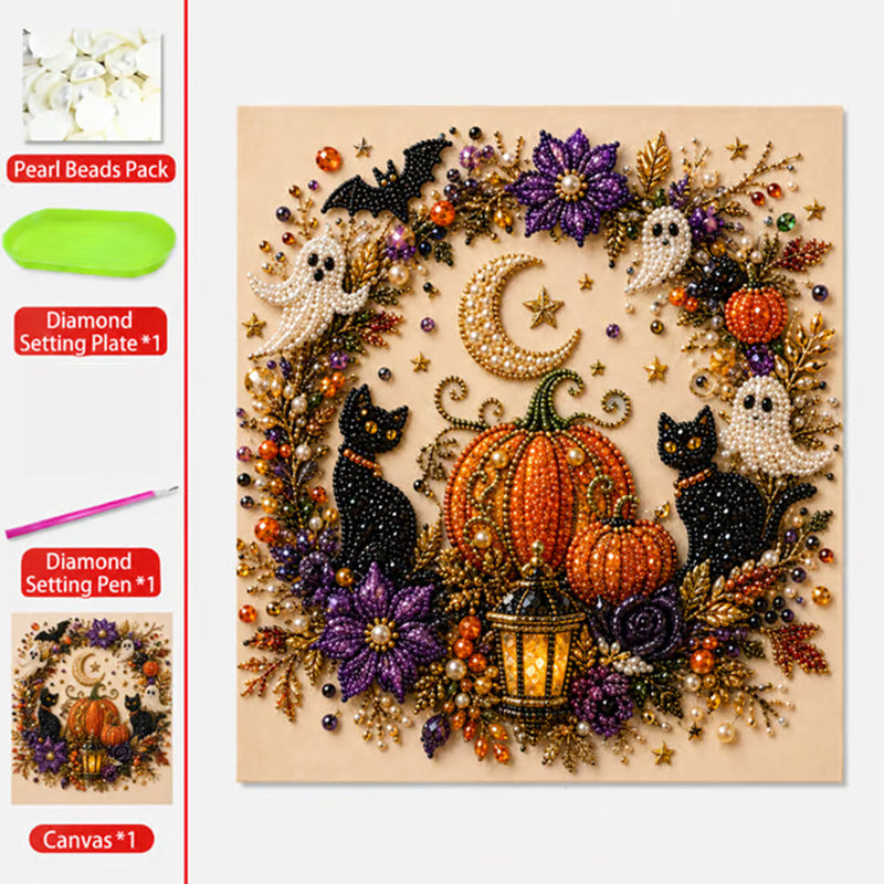 Halloween Ghost Pearl Art DIY Craft Kit