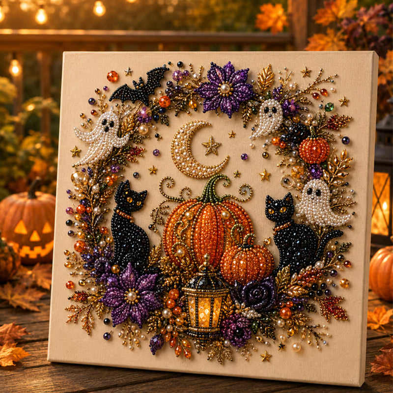 Halloween Ghost Pearl Art DIY Craft Kit