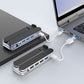 6-Level Adjustable Aluminum Laptop Stand with 4-Port USB Hub