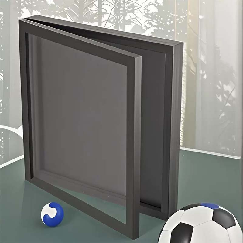 Magnetic Jersey Display Frame Solid Wood Crystal Clear Acrylic