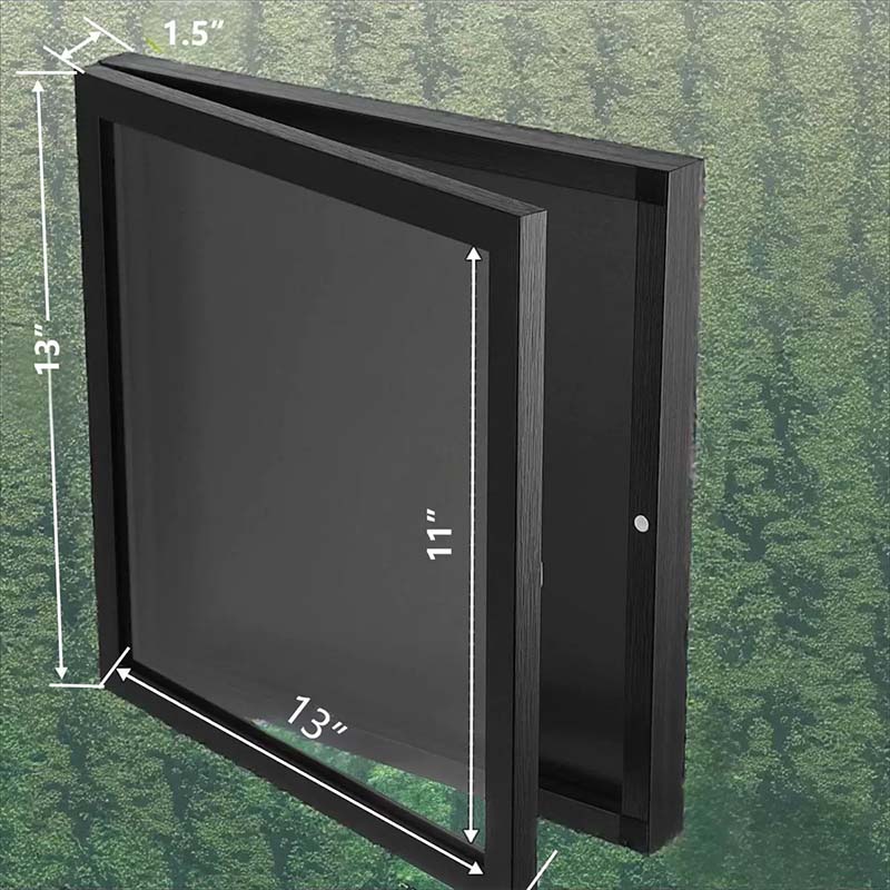Magnetic Jersey Display Frame Solid Wood Crystal Clear Acrylic