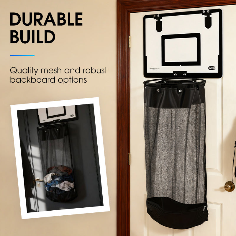 Over-the-Door Basketball Laundry Hamper