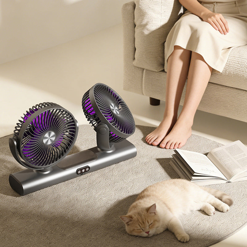 Dual Head Oscillating Ceiling Fan