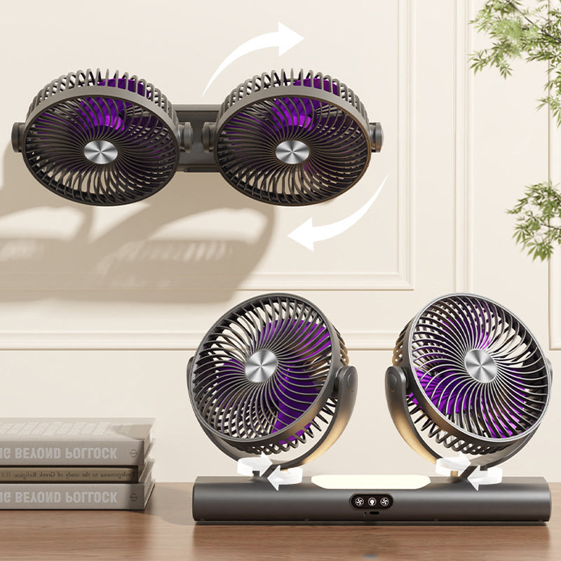 Dual Head Oscillating Ceiling Fan