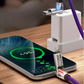 4-in-1 Luminous Fast Charging Cable with Zinc Alloy Connectors