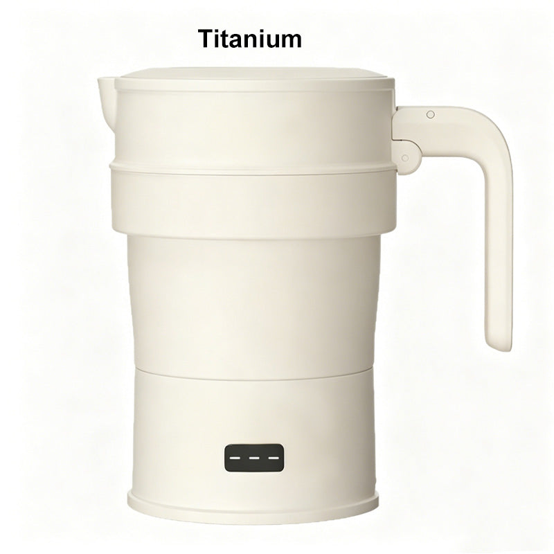 Compact Collapsible Travel Electric Kettle for Hotel Rooms and Camping