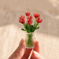 Miniature Glass Flower Vase Set